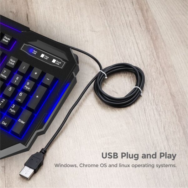 Astrum Slim Backlit Wired Gaming Keyboard | KG200