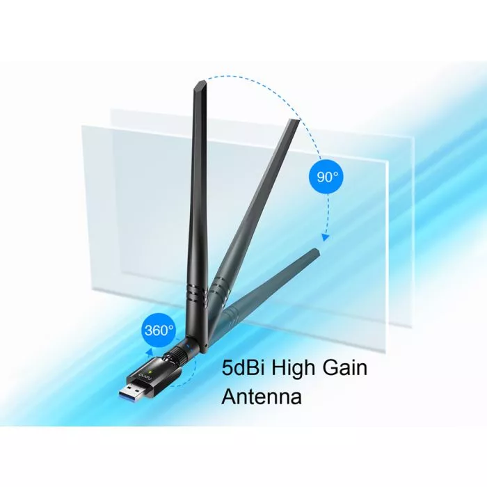 Cudy AC1300 High Gain USB Wi-Fi Adapter (WU1400)