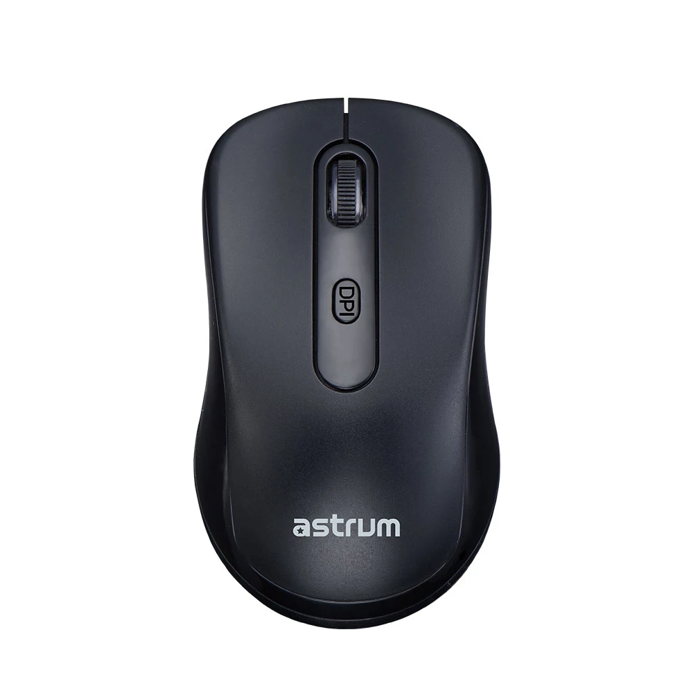Astrum Dual Mode Wireless Optical Mouse 1600dpi Bluetooth + Wifi 4B Black | MW400
