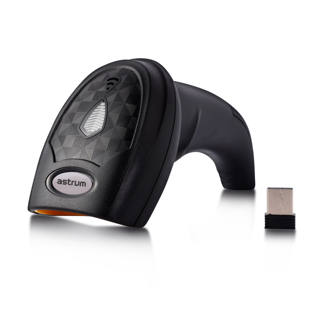 Astrum 2D Laser Barcode Scanner USB Handheld with Stand | BS120