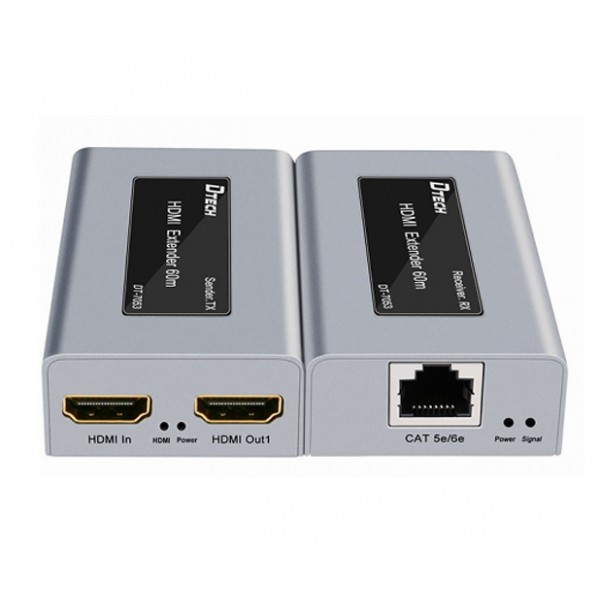 Dtech HDMI Extender Kit (50m) with Local Display output | HDM-EX050L