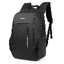 LB210 15″ PU + Nylon Laptop Backpack with USB – Black