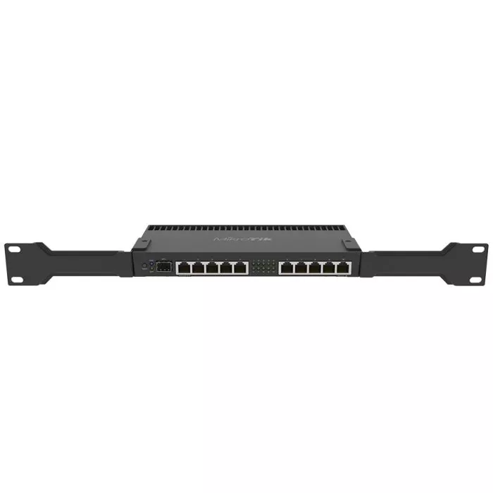MikroTik 10 Port Gigabit 1SFP+ 4 Core L5 Rack-Mount Router | RB4011iGS+RM