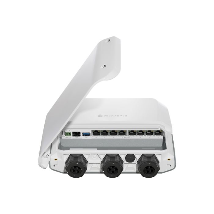 MikroTik 7 Port Gigabit 1x 2.5Gbps 1SFP+ 4 Core Outdoor PoE Router | RB5009UPr+S+OUT