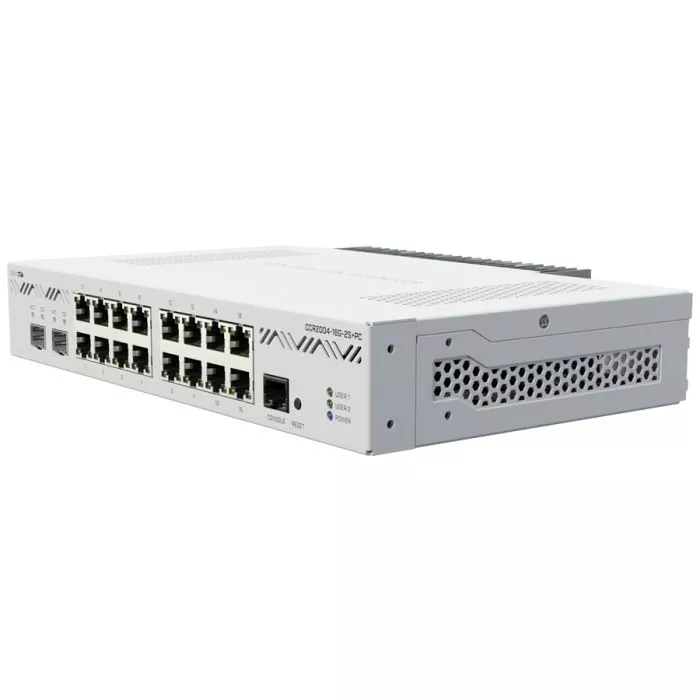MikroTik Cloud Core 16 Port Gigabit 2SFP+ Passive Cooling Router | CCR2004-16G-2S+PC