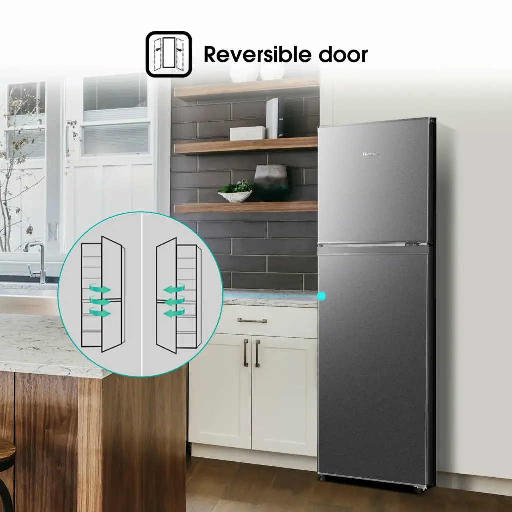 HISENSE 154L FRIDGE TOP FREEZER TITANIUM | H225TTS