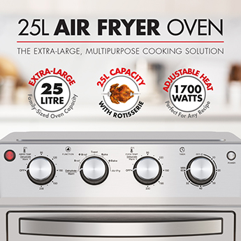 Bennet Read 25L Air Fryer Oven Stainless Steel