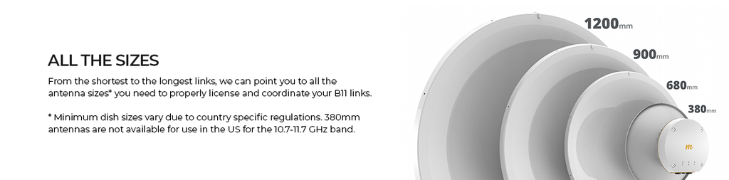 Mimosa B11 Point to Point Backhaul Radio 10.0 to 11.7 GHz