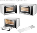 Hisense 32L Silver Electronic Airfryer Toaster Oven Retail | H32AOSL1S5