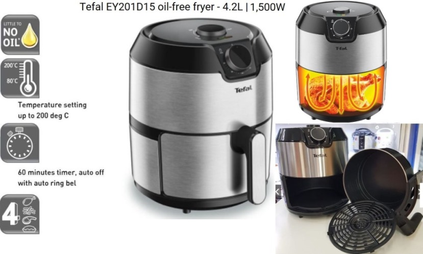 Tefal Easy Air fryer Classic Plus 1.2kg | EY201D15
