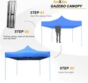 Unique 3X3 Polyester Gazebo (Blue) | GAZ001BU