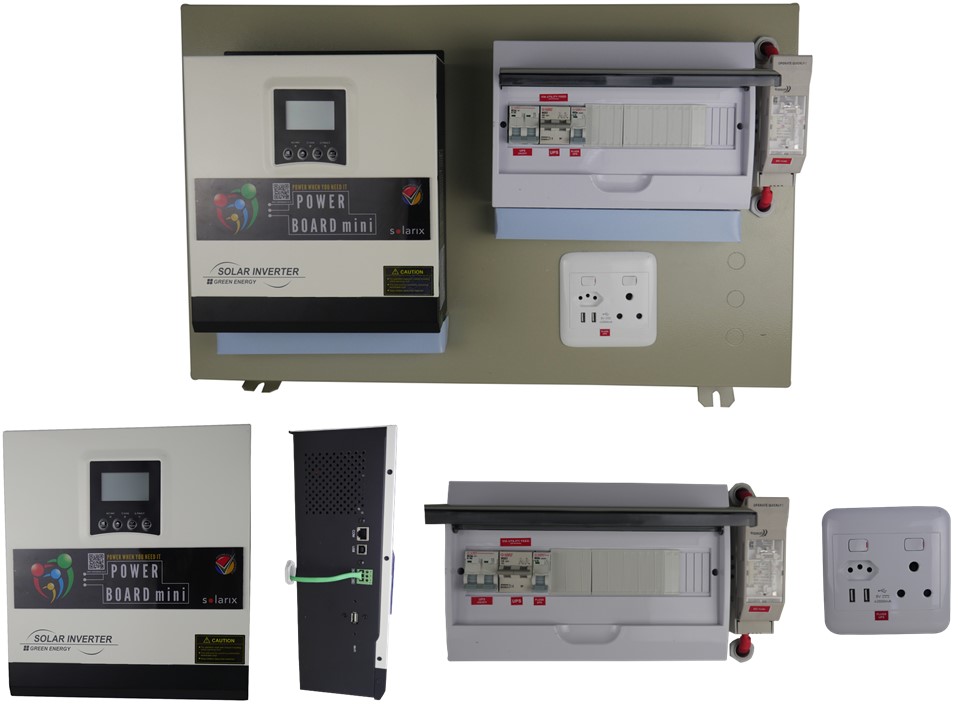 Solarix Esener 3KVA 24VDC Hybrid Inverter and Semi Plug | SOLPBMES3KVA