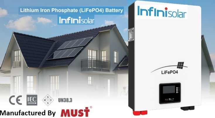 Solarix Infini solar 25.6V 100Ah Lifepo4 Single Battery | SOLLP1624100