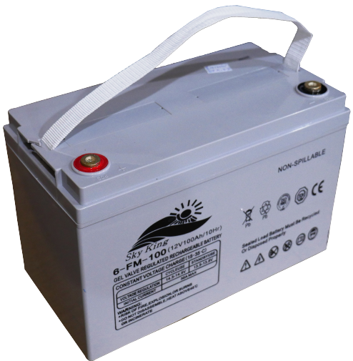 Solarix 12V 100AH Deep Cycle Gel Battery – Absorbent Glass | SOLSKG10012V