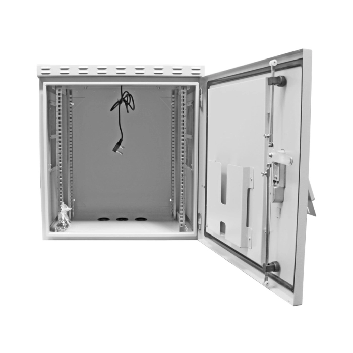Scoop 12U 450mm Deep Outdoor Cabinet with 2 fans