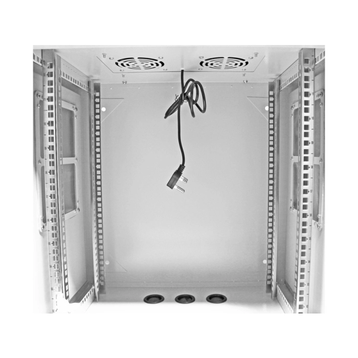 Scoop 12U 450mm Deep Outdoor Cabinet with 2 fans