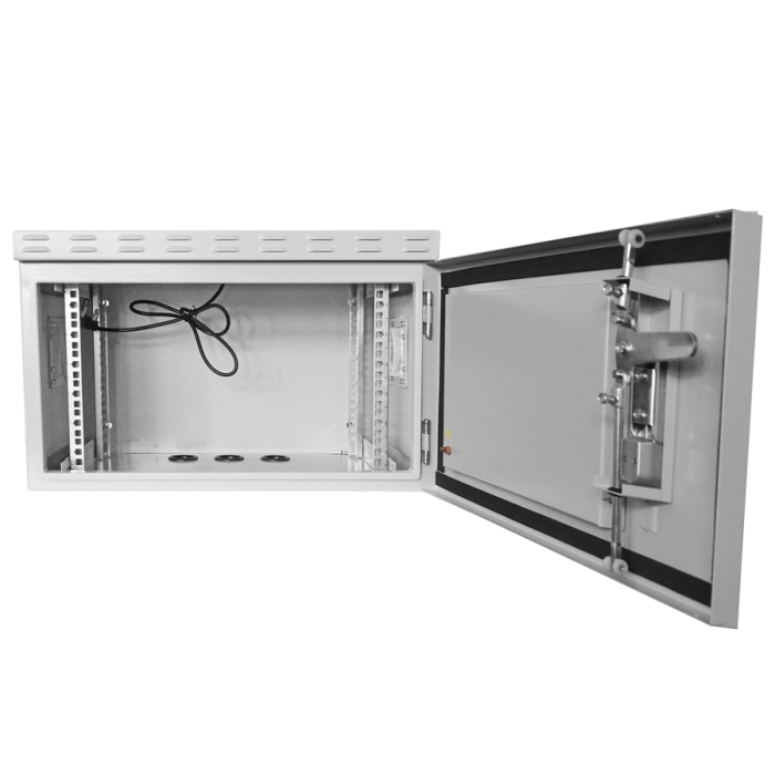 Scoop 6U 450mm Deep Outdoor Cabinet with 2 fans