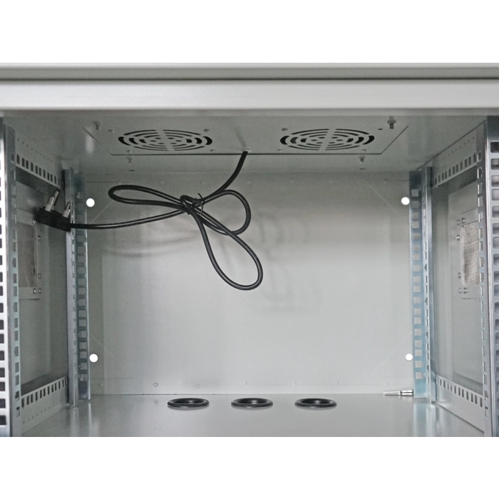Scoop 6U 450mm Deep Outdoor Cabinet with 2 fans