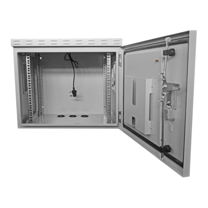 Scoop 9U 450mm Deep Outdoor Cabinet with 2 fans