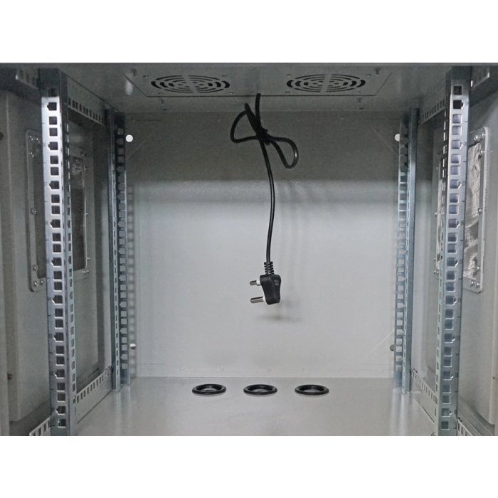 Scoop 9U 450mm Deep Outdoor Cabinet with 2 fans
