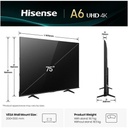 Hisense 75-Inch A6Q Ultra HD Smart TV