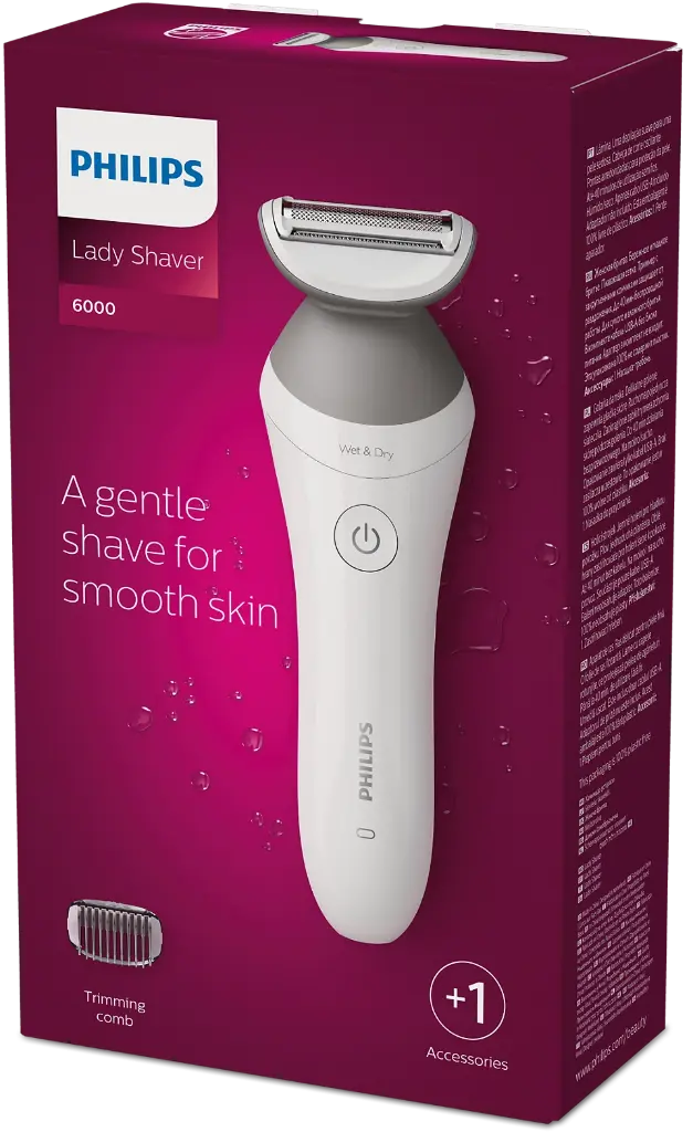 Philips Lady Shaver Series 6000 Cordless shaver with Wet and Dry use | BRL136/00