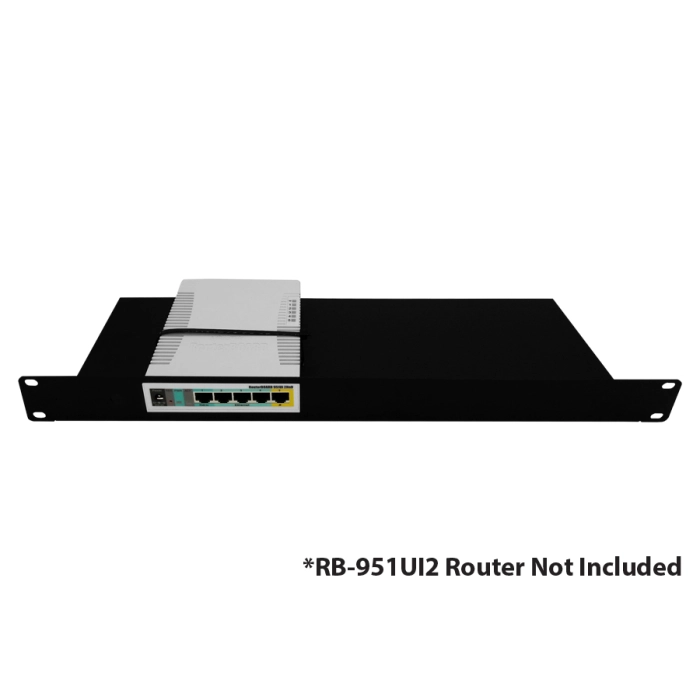 Scoop 19 Inch Rack Mount Tray for MikroTik HEX & hAP Series