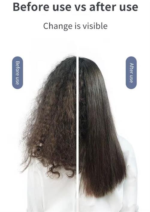 Sokany Hair Straightener Brush Grey and Rose Gold | SK-15008GRG