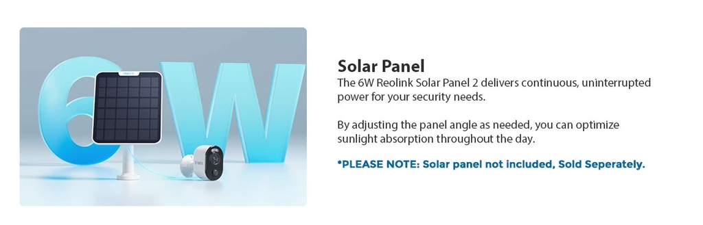 Reolink Argus 3 Ultra – 4K Solar/Battery WiFi Security Camera (8MP, Color Night Vision, 2.4/5GHz Dual-Band, Weatherproof) | 