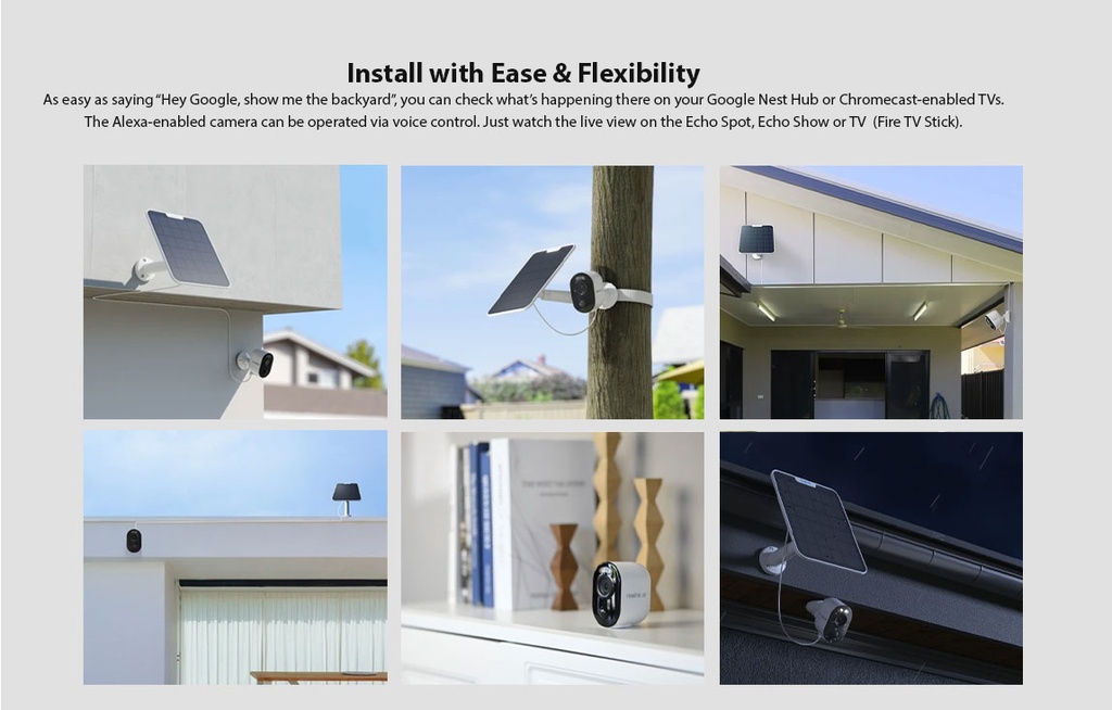 Reolink Argus 3 Ultra – 4K Solar/Battery WiFi Security Camera (8MP, Color Night Vision, 2.4/5GHz Dual-Band, Weatherproof) | 