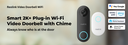 Reolink Smart 2K+ Plug-in Wi-Fi Video Doorbell with Chime