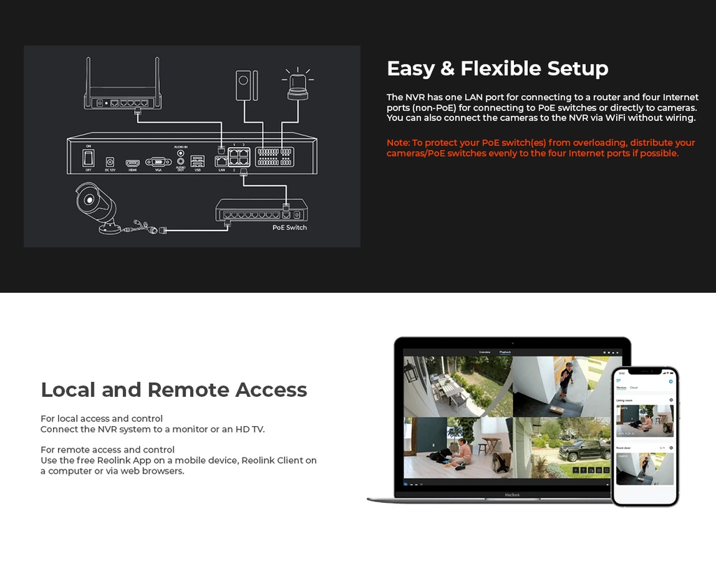 Reolink 36-Chanel Smart Network Video Recorder (NVR)