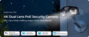 Reolink Duo 2 PoE 4K 180° Panoramic Security Camera - Dual-Lens Stitched View, Smart Detection, Color Night Vision, Time-Lapse (Black/White)