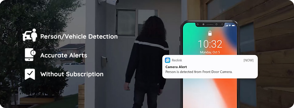 RReolink RLC-510A (P320) 5MP PoE IP Camera – Person & Vehicle Detection