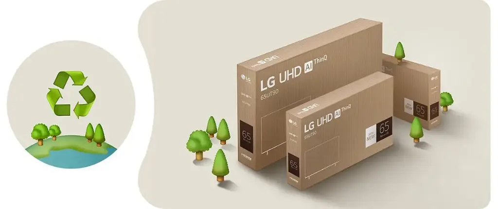 LG 75 inch UT80 Series UHD ThinQ AI webOS Smart TV | 75UT80006LA