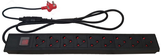 UltraLAN 9-socket (3pin SA) PDU with IEC Power Cord