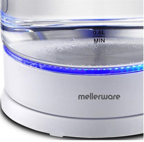 Mellerware 360 Degree Cordless Kettle Glass White | 22300WH