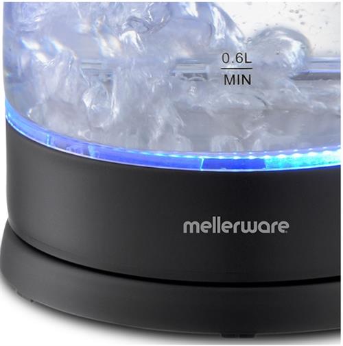 Mellerware Kettle 360 Degree Cordless Kettle Glass Black | 22300BK