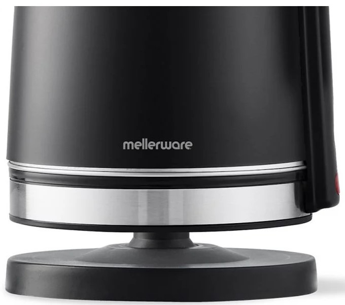 Mellerware Kettle Dual Wall 360 Degree Cordless Stainless Steel Black | 22330BK