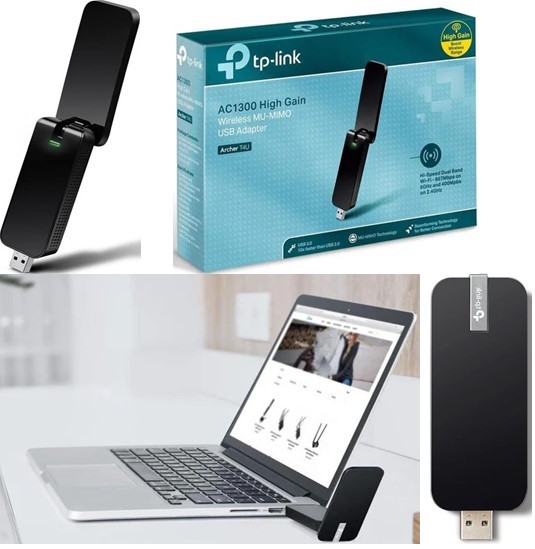 TP-LINK T4U AC1300 Wireless Dual Band USB Adapter ARCHER-T4U