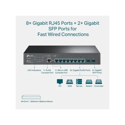 TP-Link 10 Port Gigabit L2 Switch TL-SG3210 