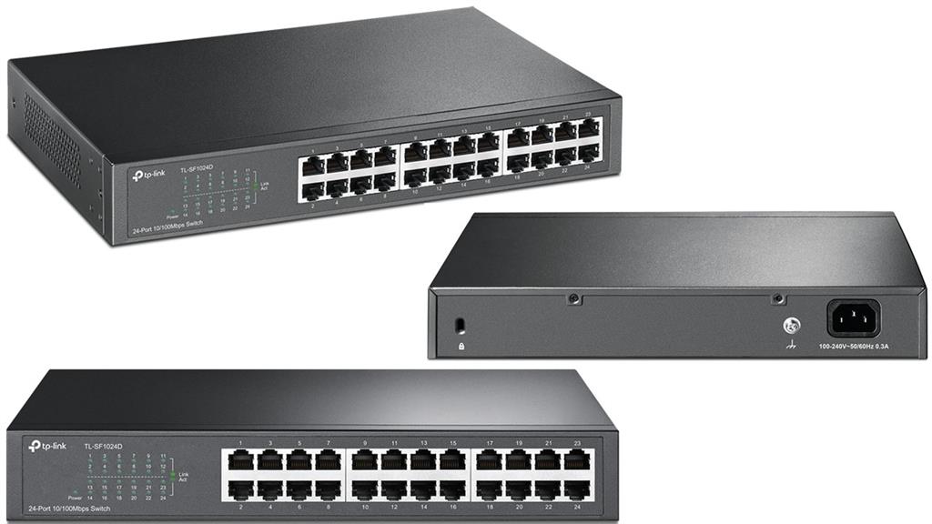 TP-Link 24 Port Unmanaged Rackmount Switch TL-SF1024D