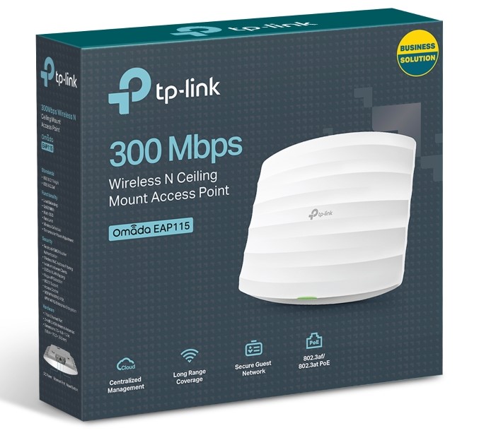 TP-Link 300Mbps Wireless N Ceiling Mount Access Point EAP115 