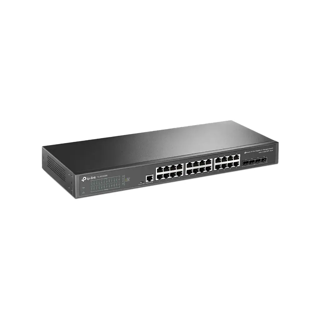 TP-Link JetStream 24-Port Gigabit L2+ Managed Switch with 4 10GE SFP+ Slots SG3428X