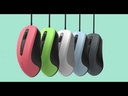 USB Wired Optical Mouse-3 buttons,1200 DPI, Plug & Play – MU120 – Black, Grey