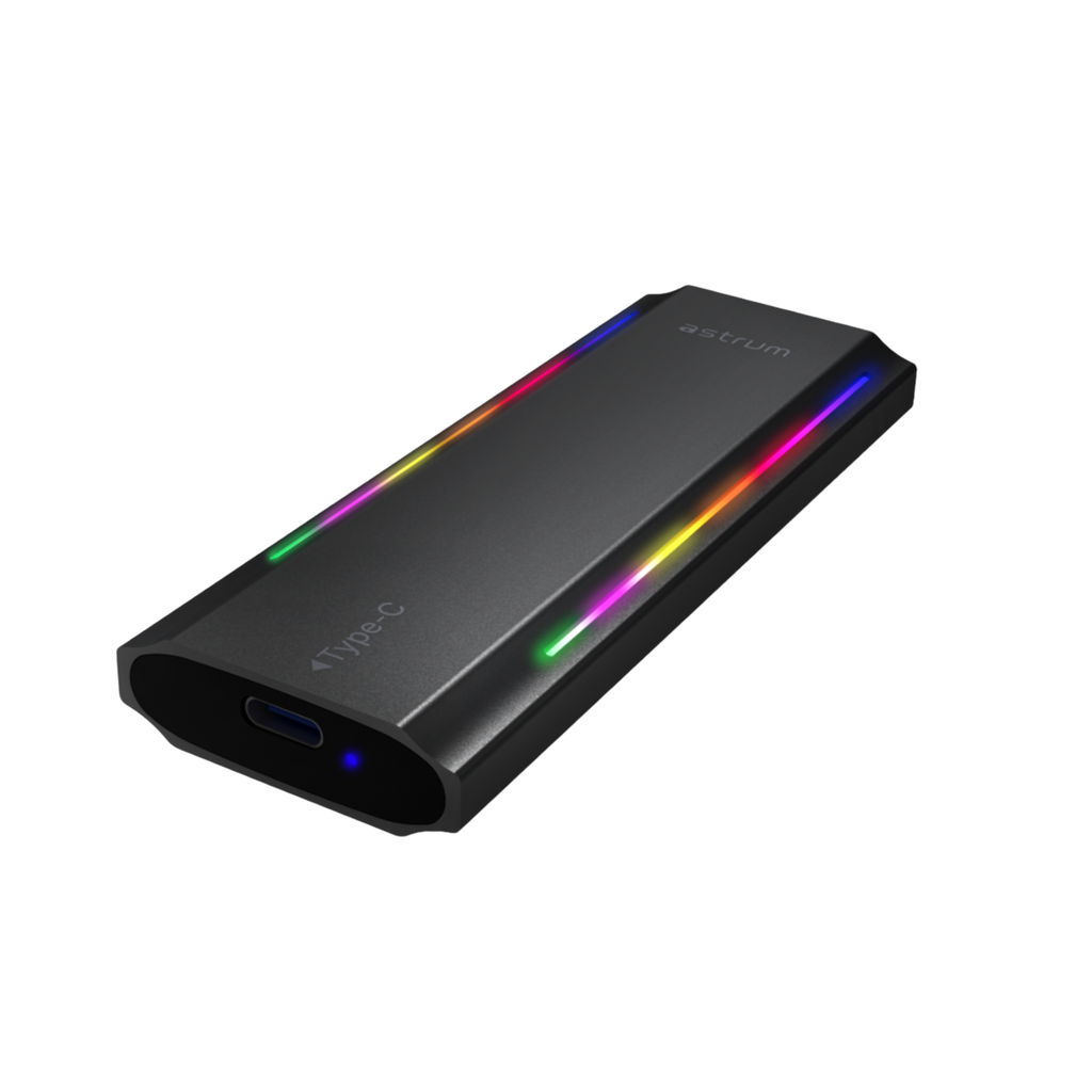 Astrum ENP4310G NVMe M.2 SSD Enclosure – RGB Lighting, 10Gbps USB-C