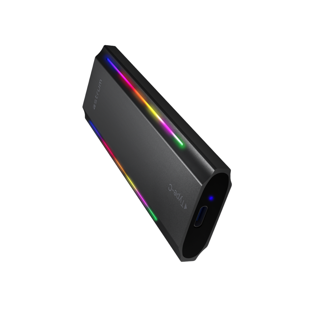 Astrum ENP4310G NVMe M.2 SSD Enclosure – RGB Lighting, 10Gbps USB-C