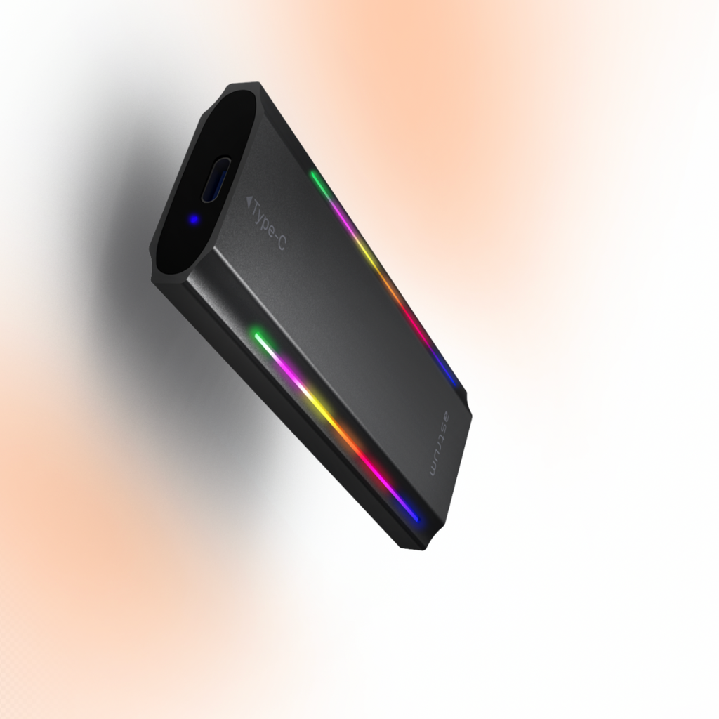 Astrum ENP4310G NVMe M.2 SSD Enclosure – RGB Lighting, 10Gbps USB-C