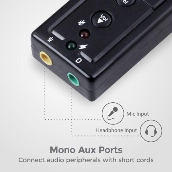 Astrum SC080 7.1CH External USB Sound Card – Virtual Surround Sound Adapter
