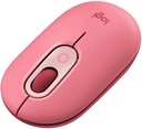 Logitech POP Silent Wireless Mouse Heartbreaker Rose, Bluetooth Multi-Device, Emoji Button, 24 Month Battery 910-006548